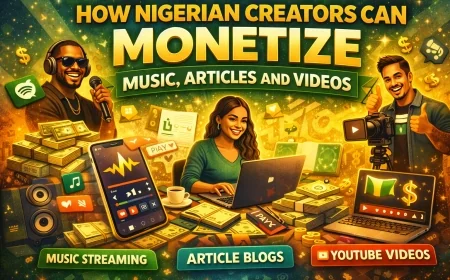 How Nigerian Creators Can Monetize Music, Articles and Videos